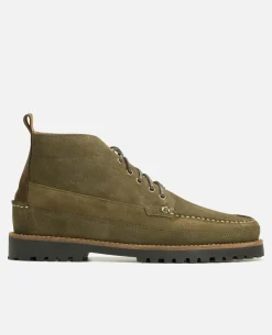CRISPY V Chukka Boots Croûte velours Vert Homme