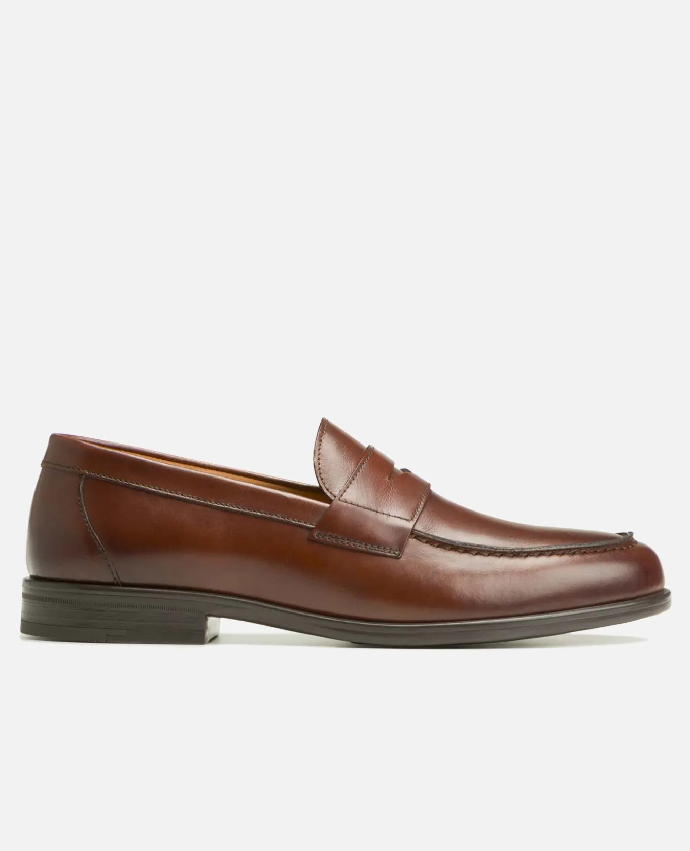 DAPPER Mocassins Cuir Cognac Homme