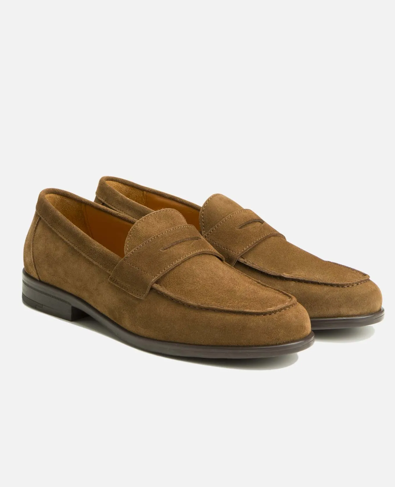 DAPPER V Mocassins Croûte velours Marron Homme