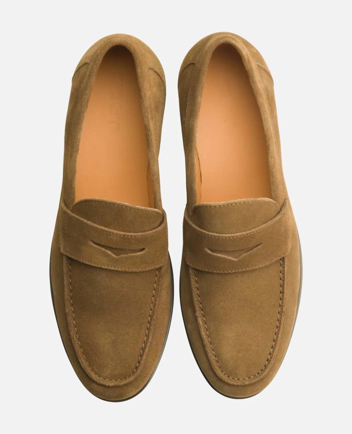 DAPPER V Mocassins Croûte velours Marron Homme