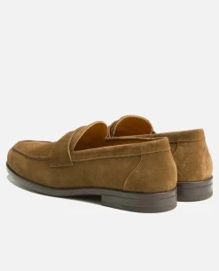 DAPPER V Mocassins Croûte velours Marron Homme
