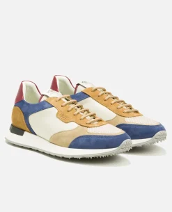 DAZZLING MG  Sneakers Croûte Velours Bleu Homme