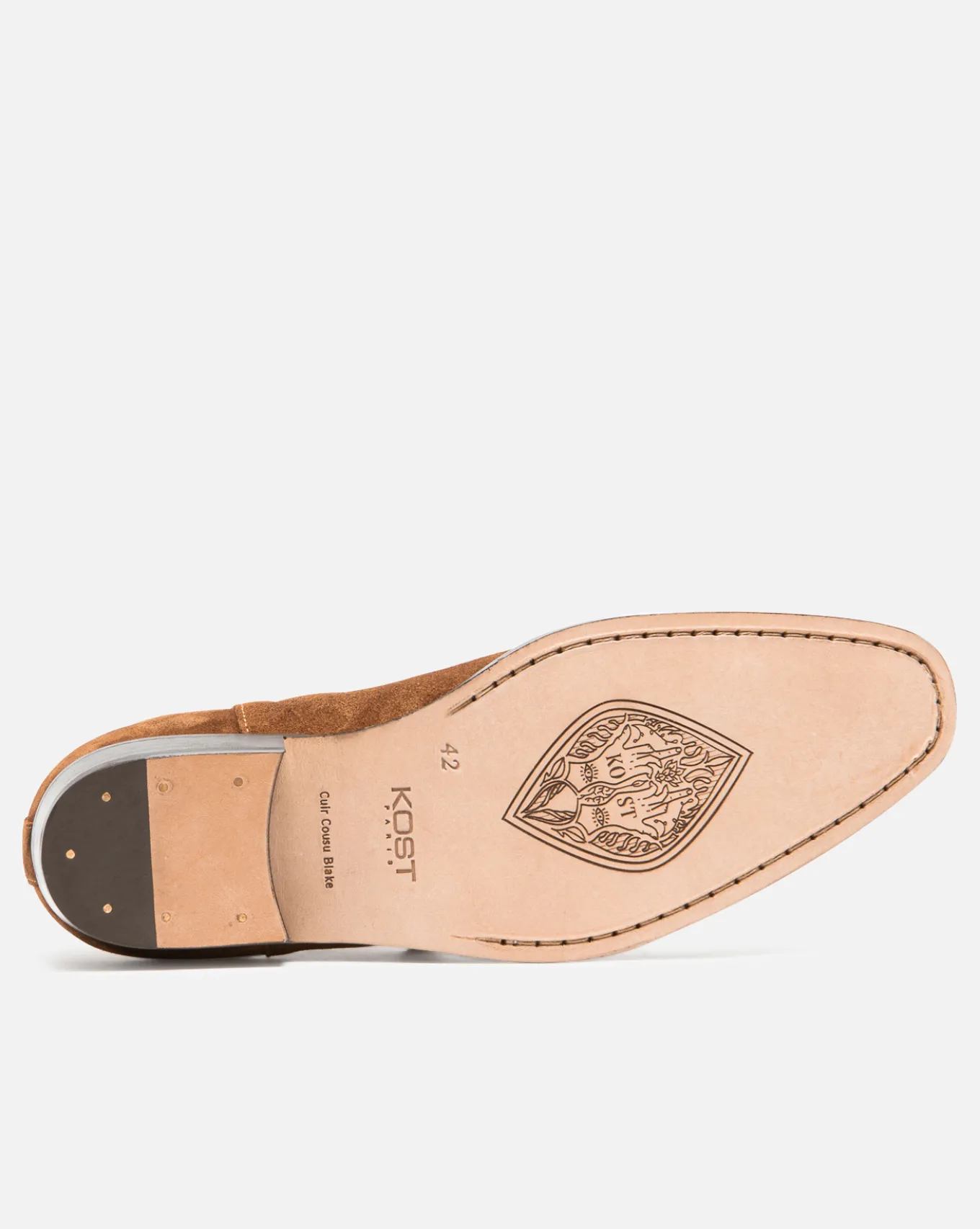 DOUG 5 Chelsea boots à talons Croûte velours Marron Homme