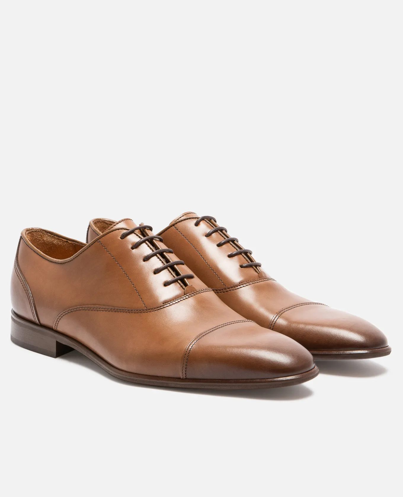 DOUGLAS Richelieu Cuir Marron Homme