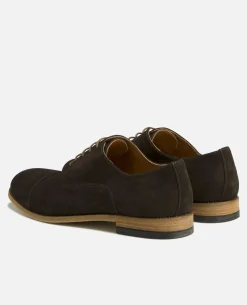 EASY 5 Richelieu Croûte Velours Marron Homme