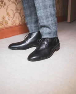 FELLOW 57 Chukka Boots Cuir Noir Homme