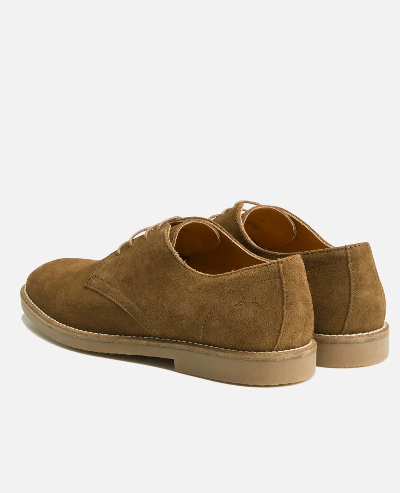 FOLK 5 Derbies Croûte Velours Marron Homme