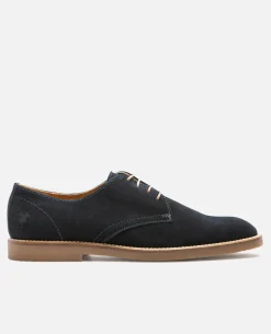 FOLK 5 Derbies Daim Bleu Marine Homme