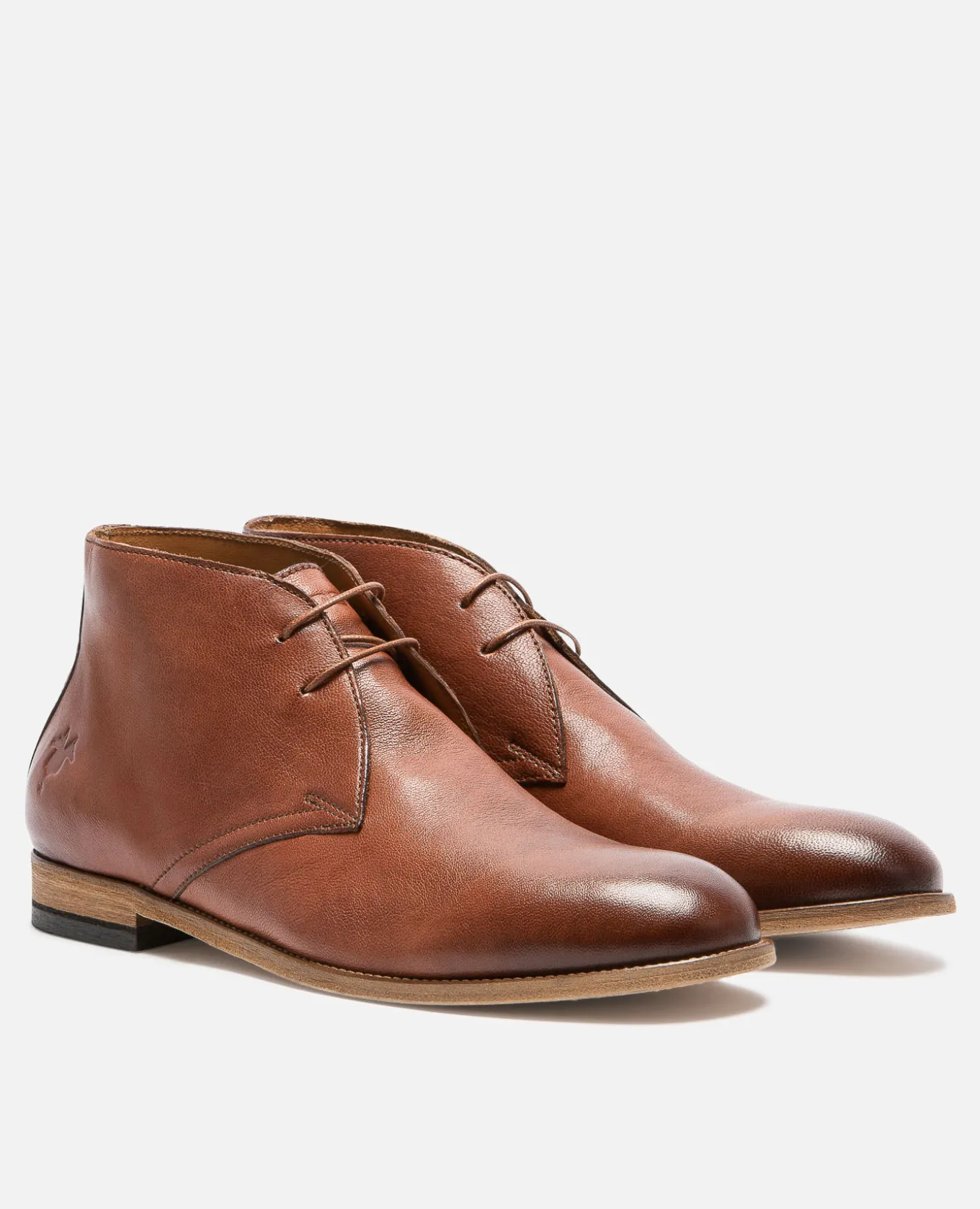 GALLANT Chukka boots Cuir Marron Homme