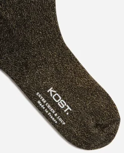 GOLDEN HOUR  Chaussettes à Paillettes Made in France Coton Femme
