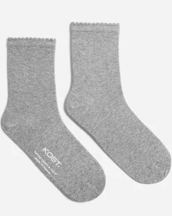 GOLDEN HOUR Chaussettes à Paillettes Made in France Coton Femme