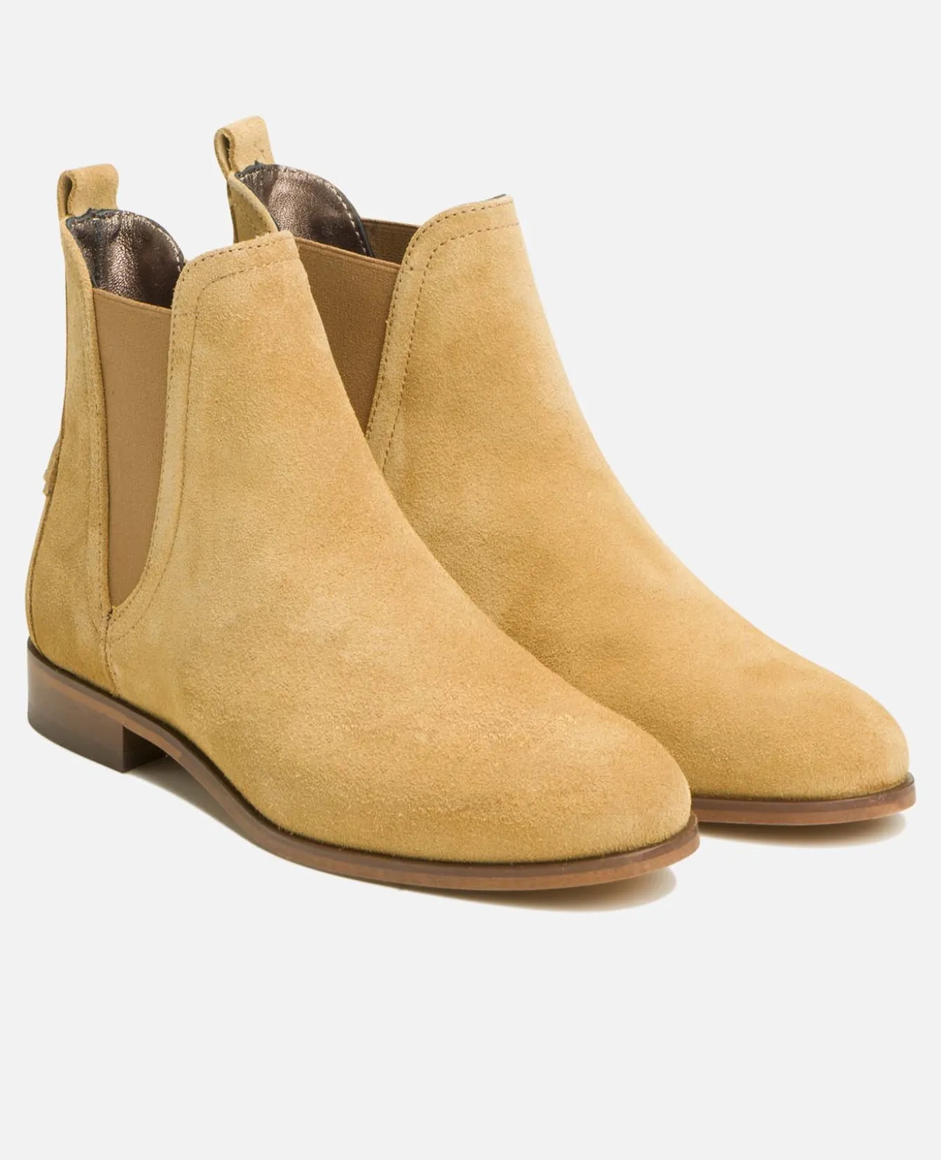 HARPER 5 Chelsea boots Croûte velours Jaune Femme