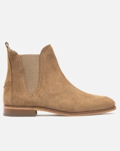 HARPER 5 Chelsea boots Croûte velours Marron Femme