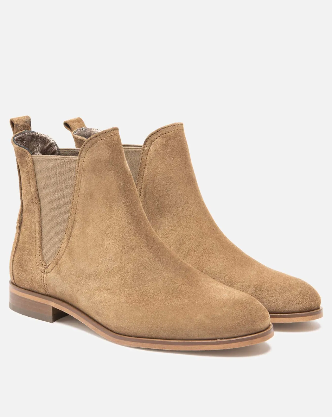 HARPER 5 Chelsea boots Croûte velours Marron Femme
