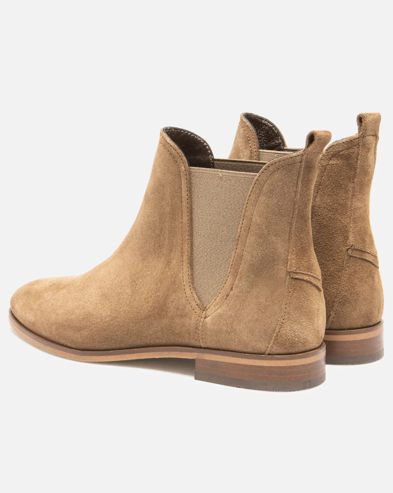 HARPER 5 Chelsea boots Croûte velours Marron Femme