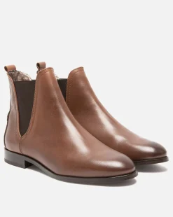 HARPER 73  Chelsea boots Cuir Marron Femme