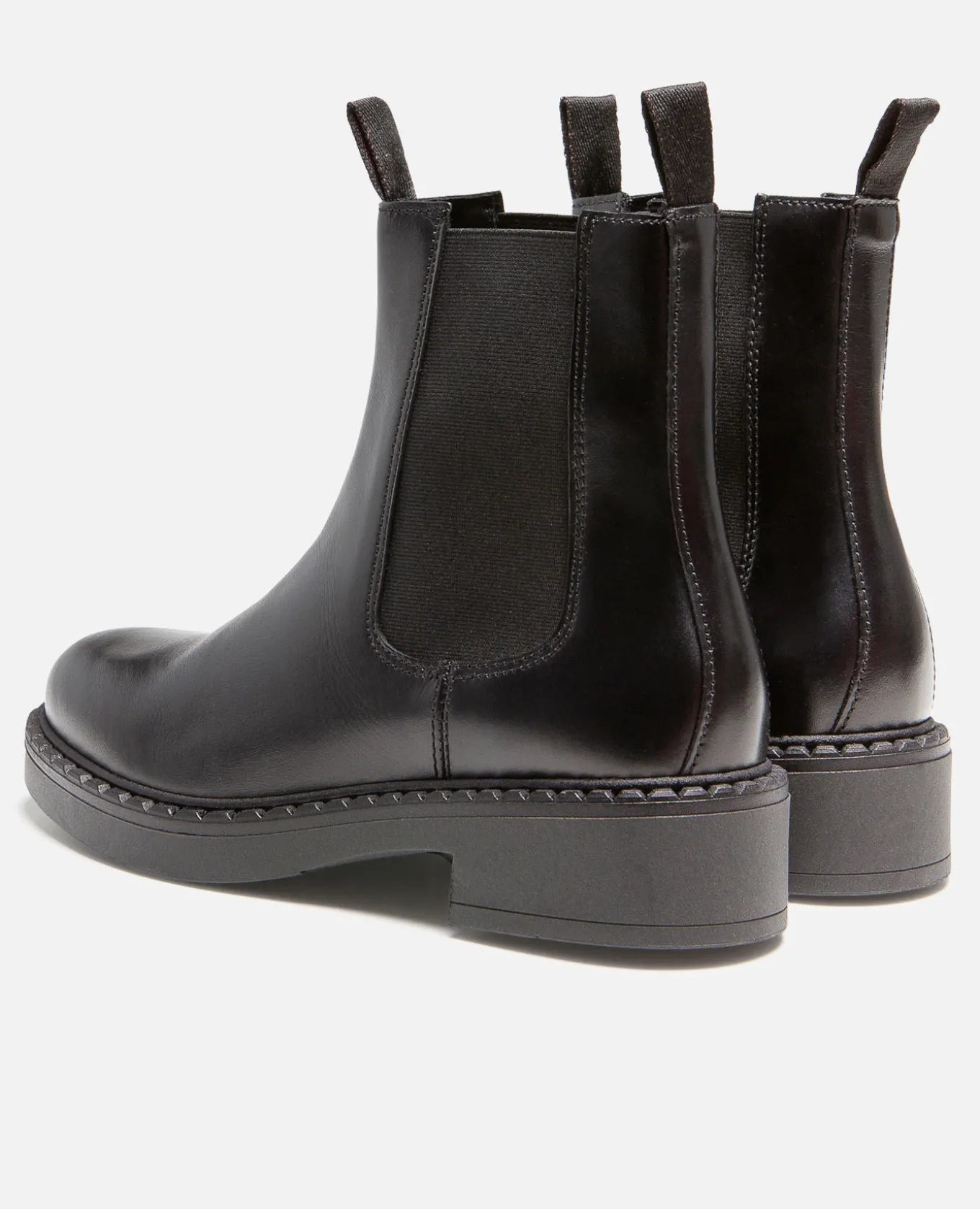 HOLLY Chelsea boots à Plateforme Cuir Noir Femme