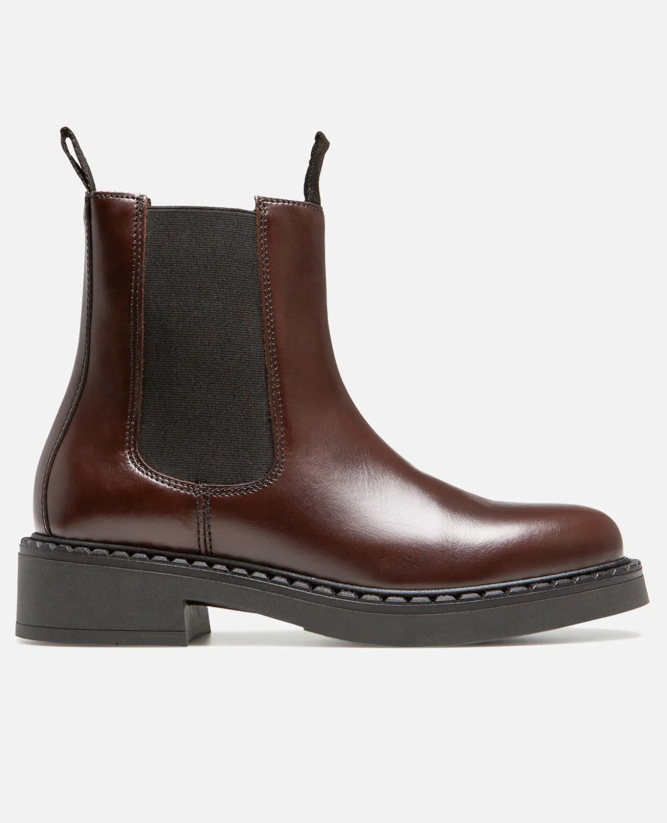 HOLLY Chelsea boots à Plateforme Cuir Marron Femme