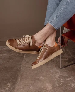 HOMERUN 3B VGT Sneakers Cuir Tannage Végétal Marron Homme