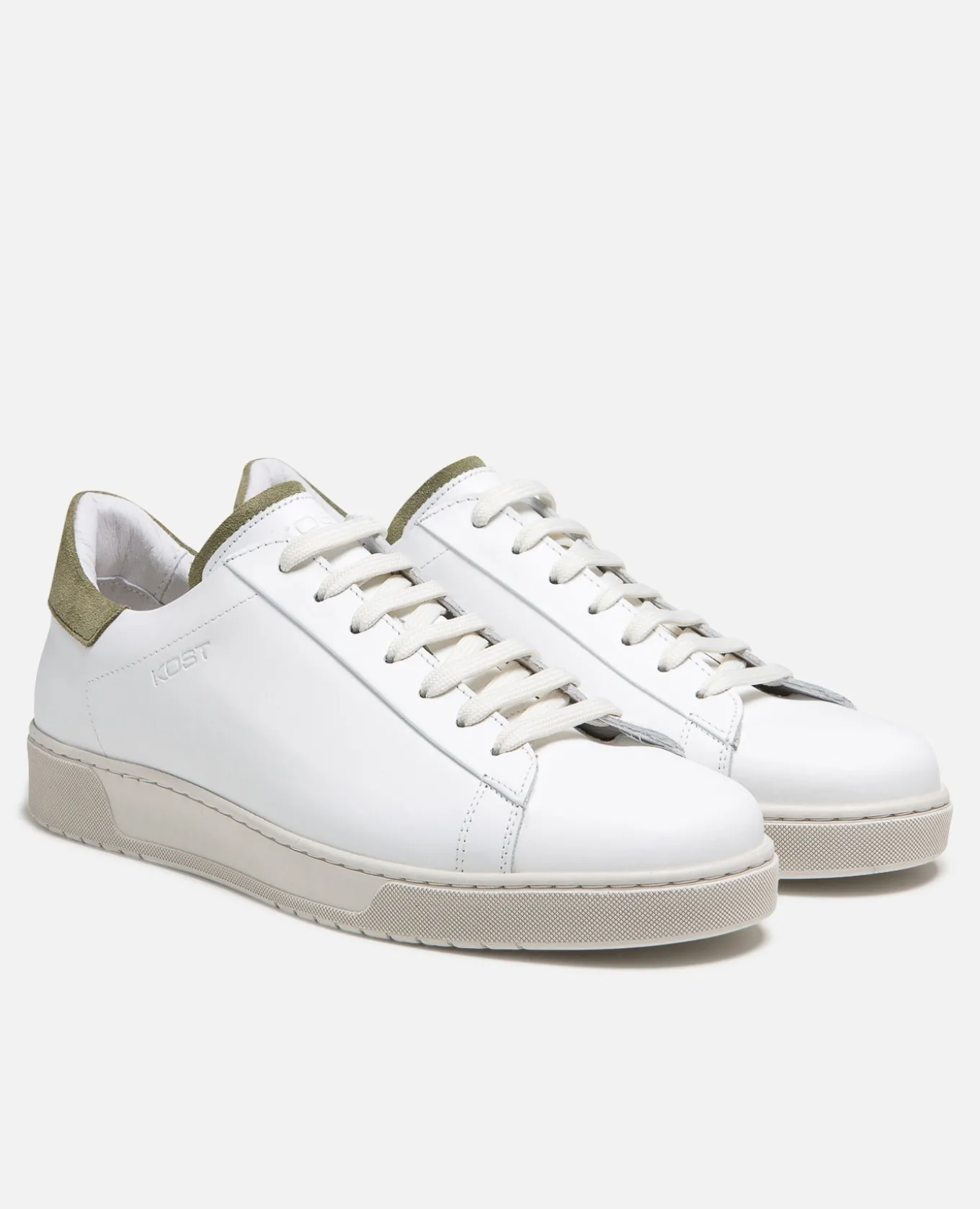 HOMERUN Sneakers Cuir Blanc Homme