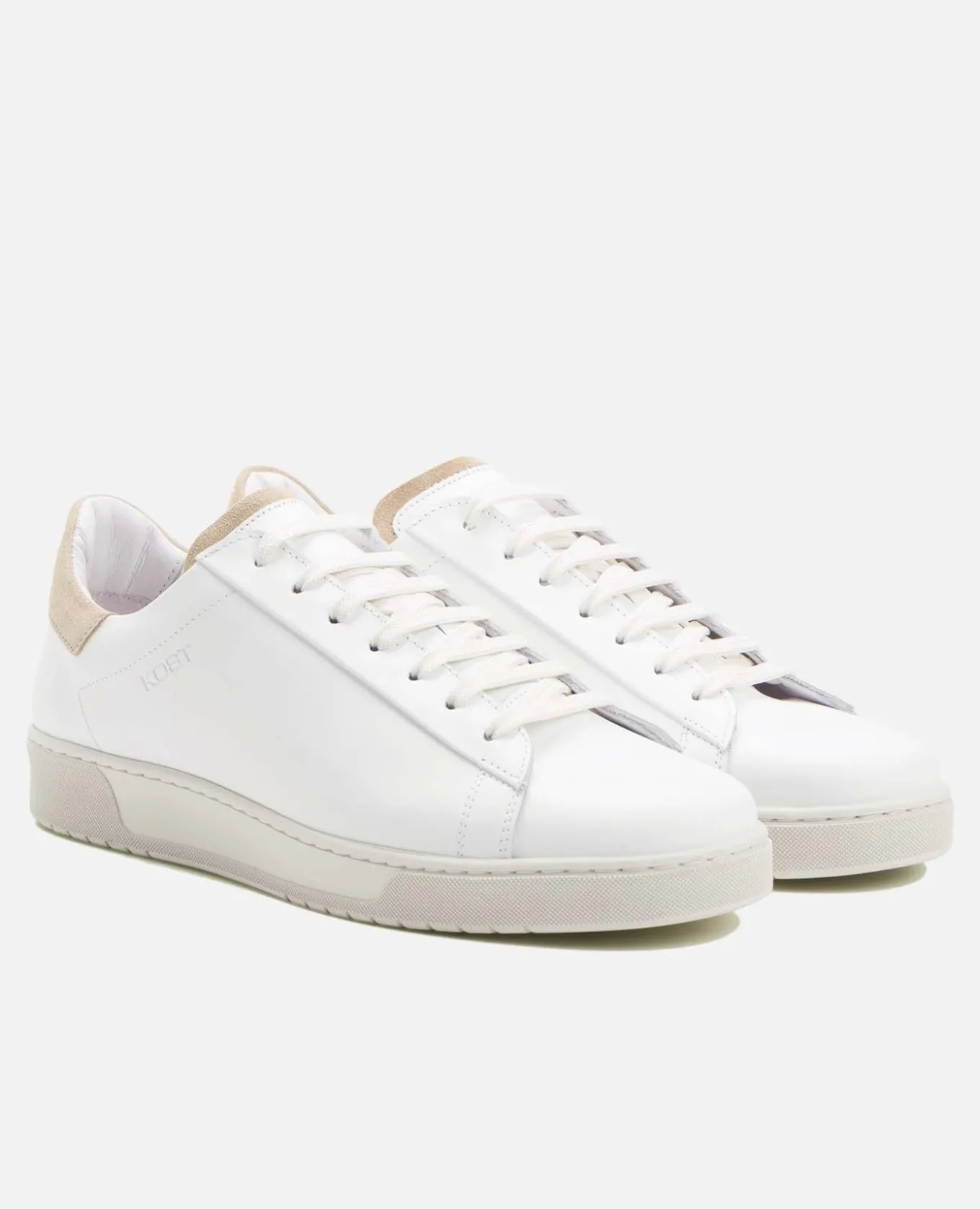 HOMERUN Sneakers Cuir Blanc Homme