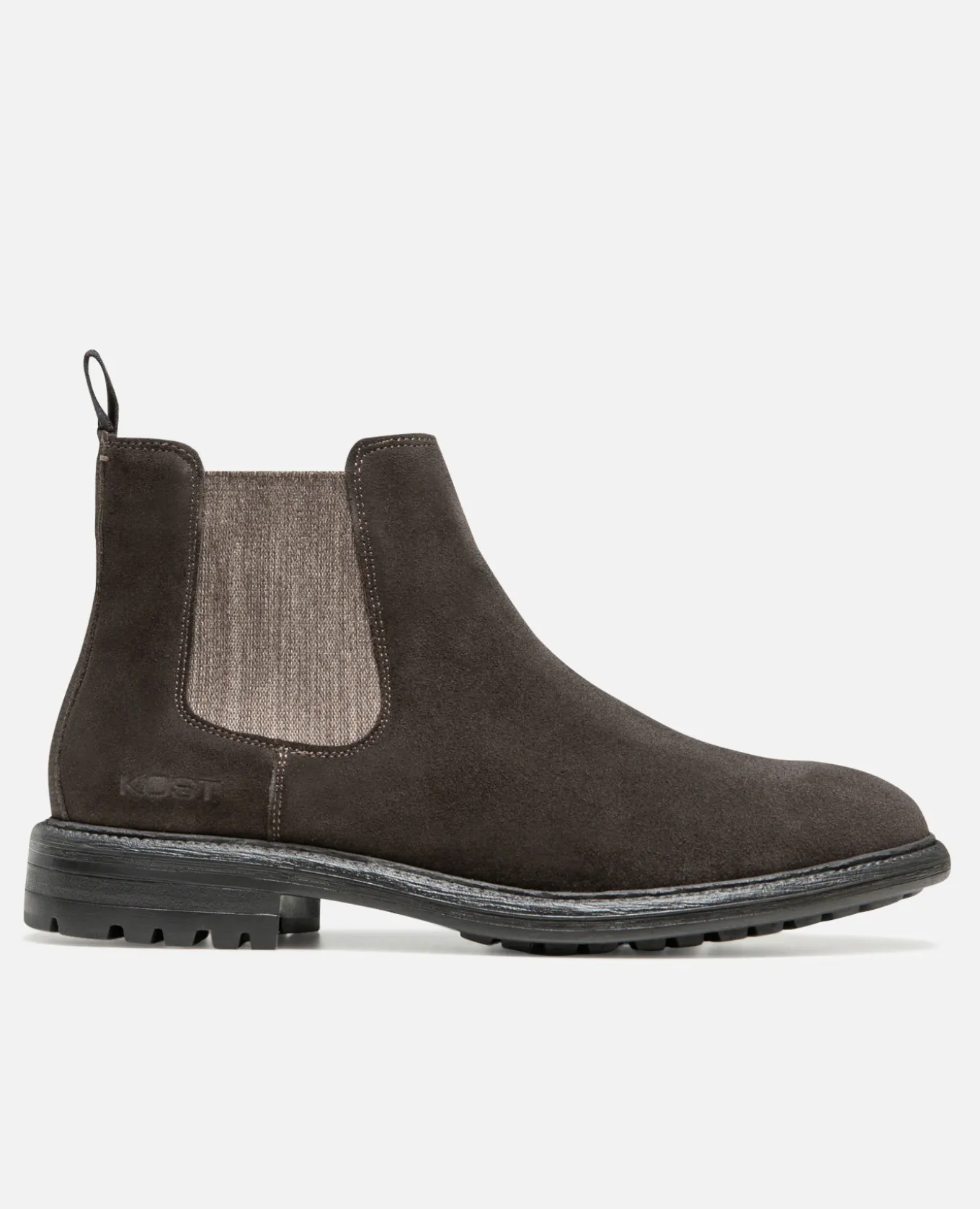 HOUDINI Chelsea boots cuir suède chataigne