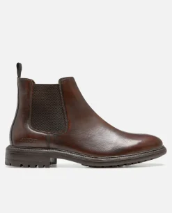 HOUDINI FO VGT Chelsea boots cuir tannage végétal marron