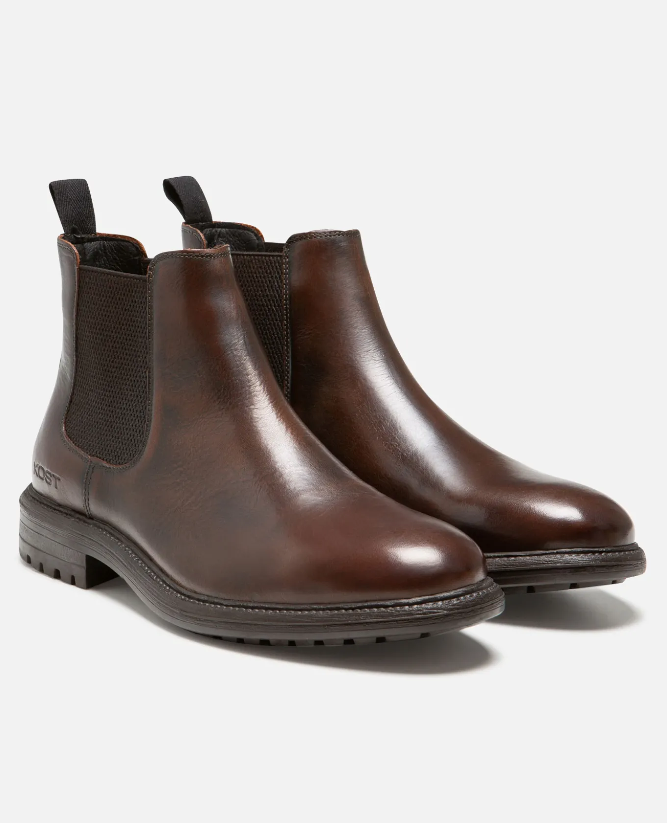 HOUDINI FO VGT Chelsea boots cuir tannage végétal marron