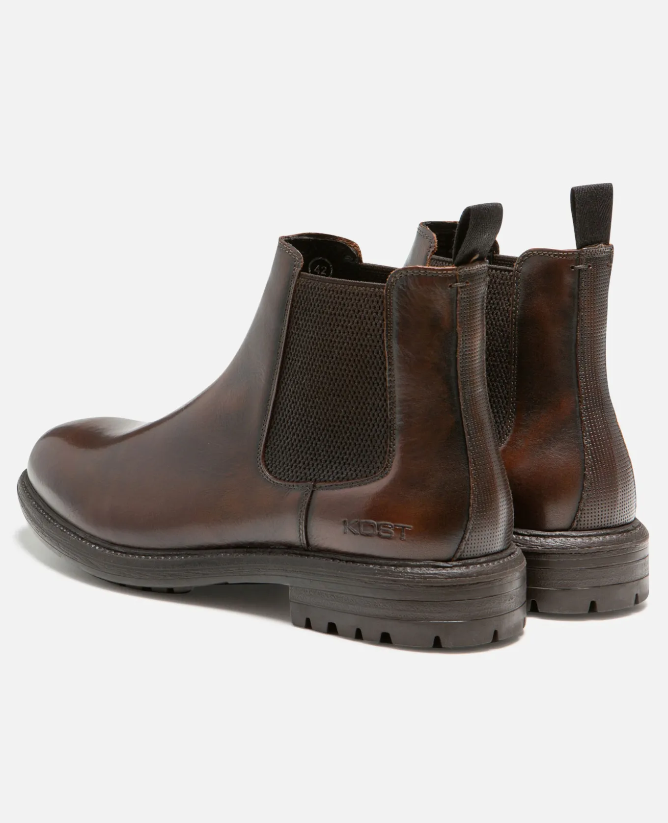 HOUDINI FO VGT Chelsea boots cuir tannage végétal marron