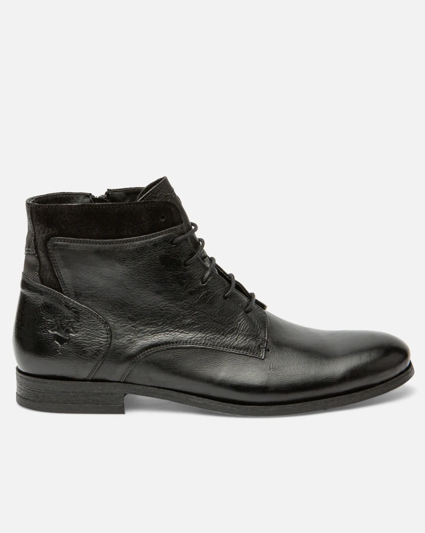 HOWARD 35 Boots Cuir à Lacets Noir Homme