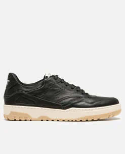 JAYDEN B VGT Sneakers Cuir Tannage Végétal Noir Homme