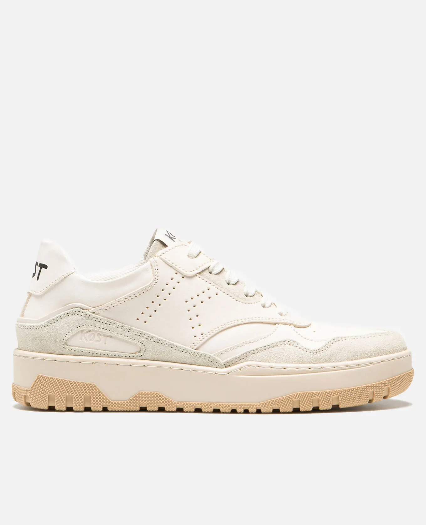 JAYDEN R VGT F Sneakers Cuir Tannage Végétal Beige Femme