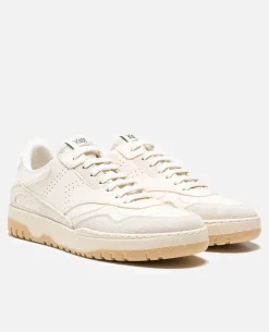 JAYDEN R VGT F  Sneakers Cuir Tannage Végétal Beige Femme