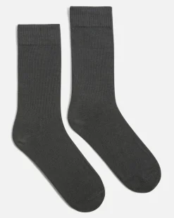 JERSEY Chaussettes Gris Foncé Made in France Coton Bio Homme