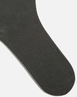 JERSEY  Chaussettes Gris Foncé Made in France Coton Bio Homme