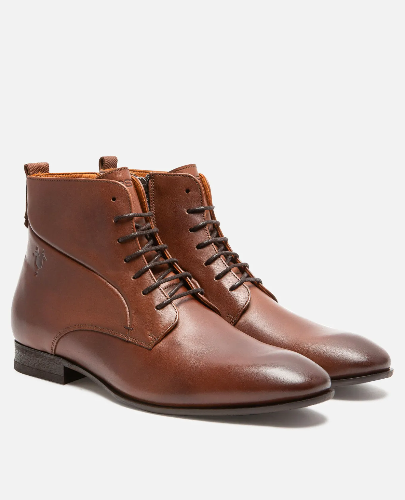 JOE 73 Boots Cuir Marron Homme