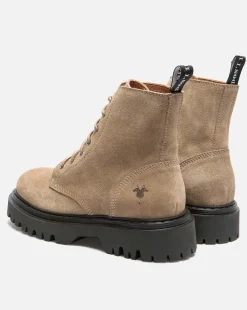 JOYCE 5 Bottines Chunky Croûte velours Beige Femme