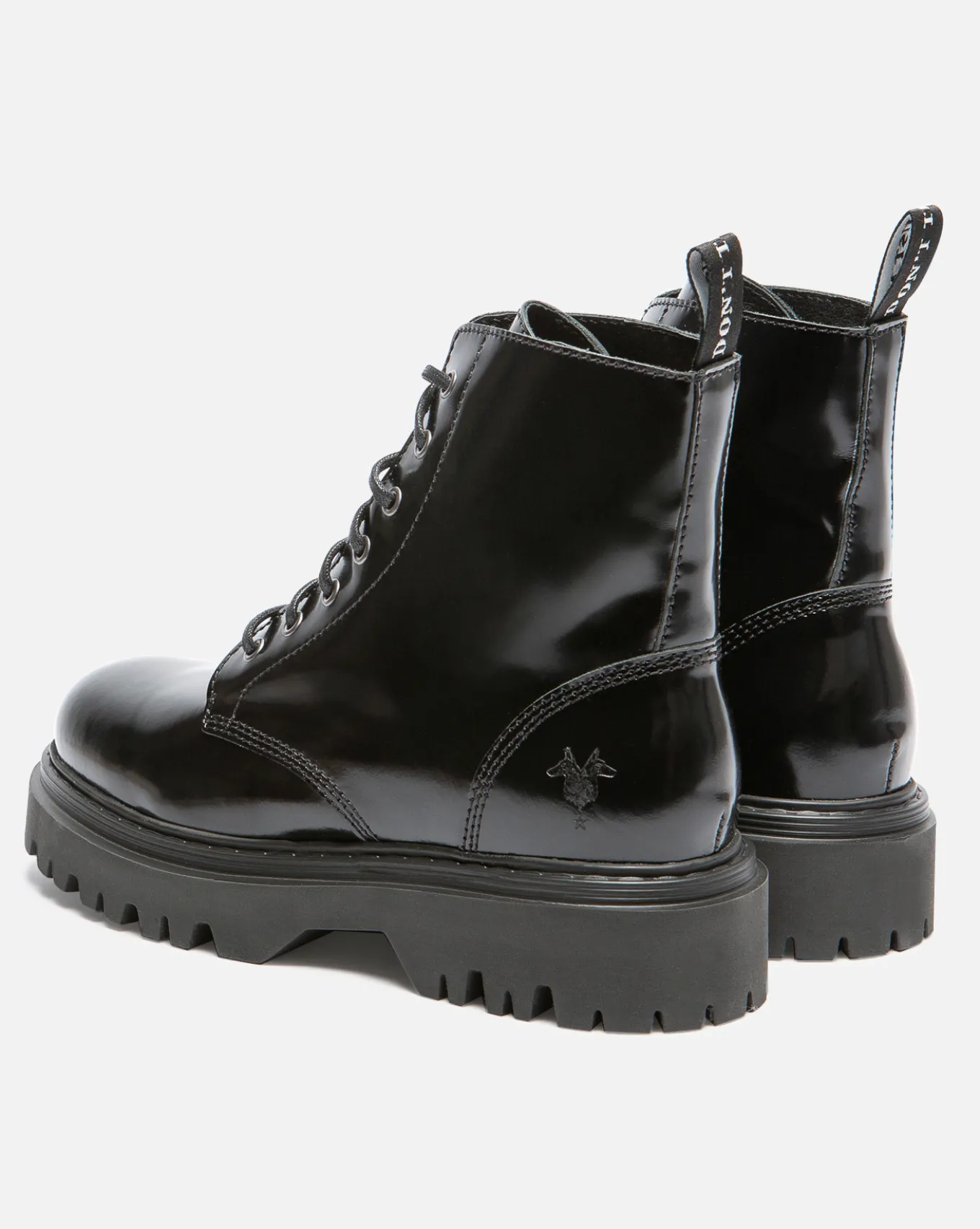 JOYCE Bottines Chunky Cuir Noir Femme