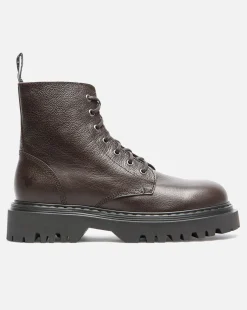 JOYCE K Bottines Chunky Cuir Marron Femme