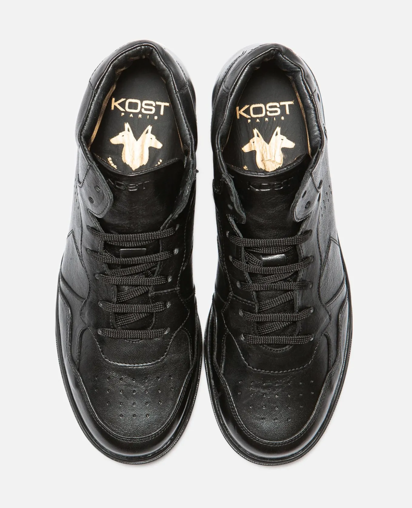 JUMPER R VGT Sneakers Cuir Tannage Végétal Noir Homme