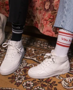 JUMPER R VGT Sneakers Cuir Tannage Végétal Blanc Femme