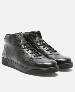 JUMPER R VGT  Sneakers Cuir Tannage Végétal Noir Femme