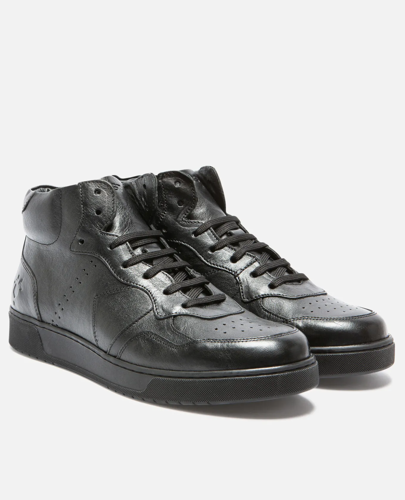 JUMPER R VGT Sneakers Cuir Tannage Végétal Noir Femme