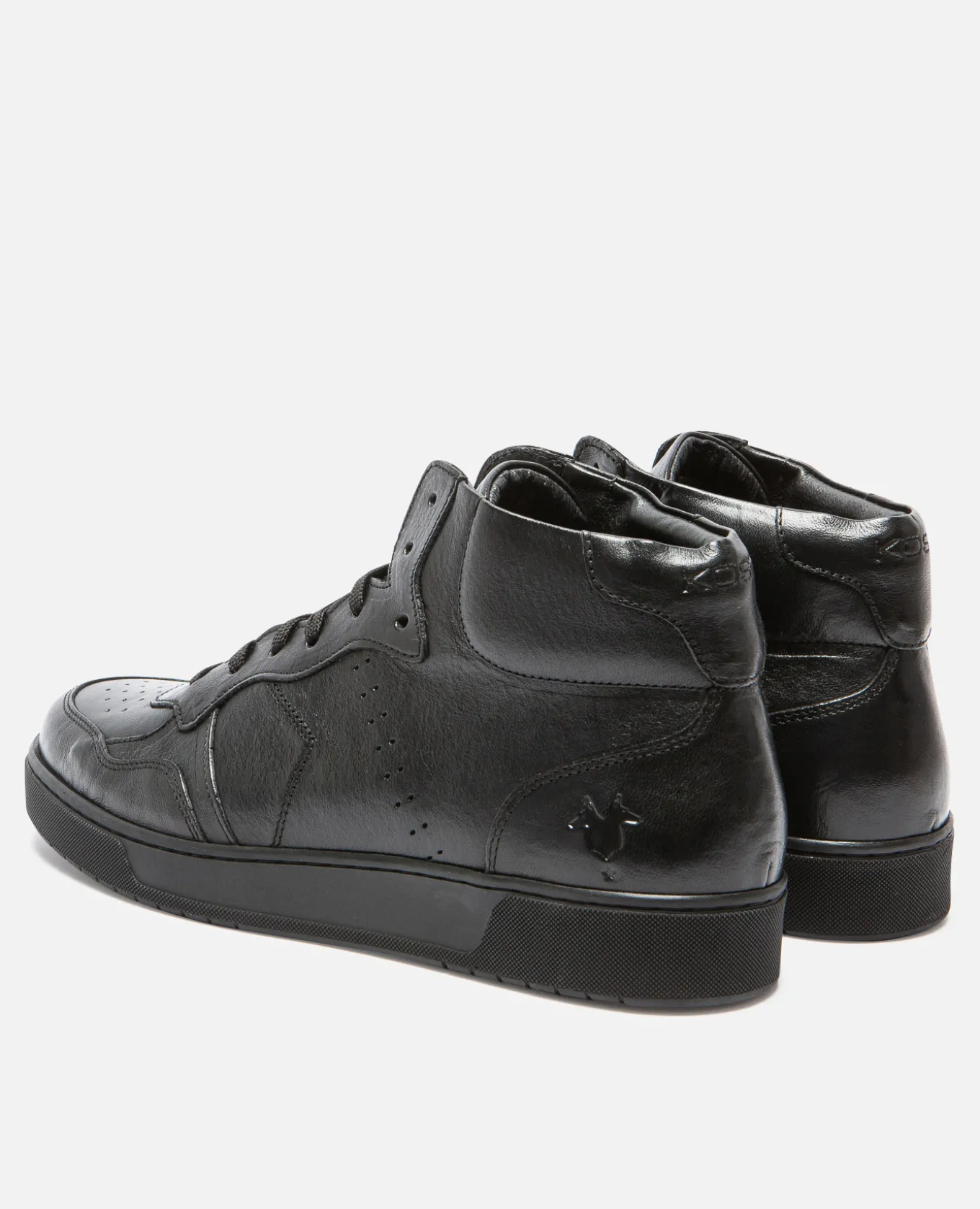 JUMPER R VGT Sneakers Cuir Tannage Végétal Noir Femme