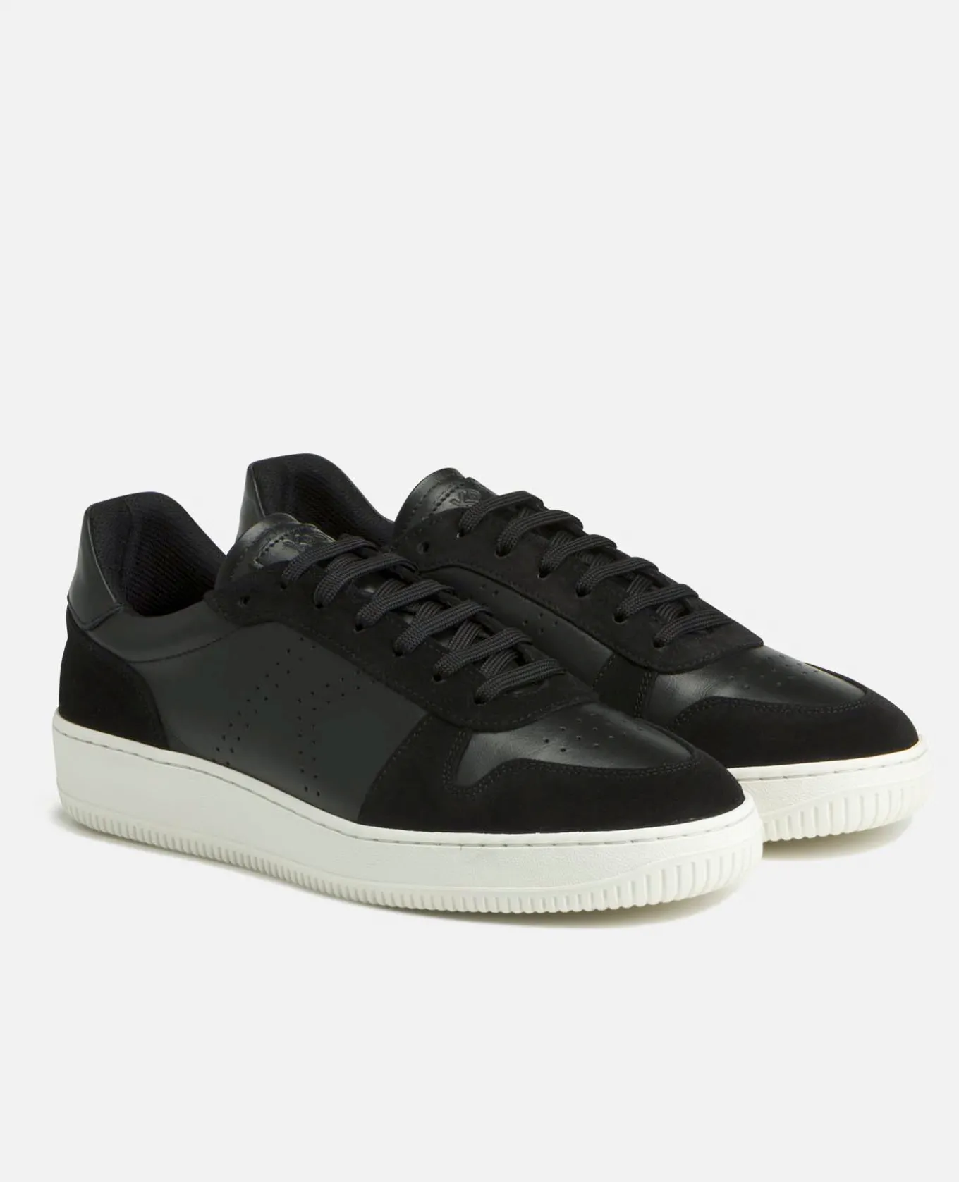 JUNE Sneakers Noires Cuir Homme