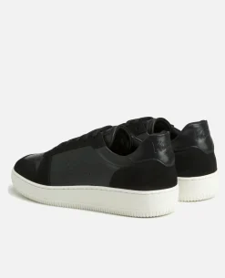 JUNE Sneakers Noires Cuir Homme