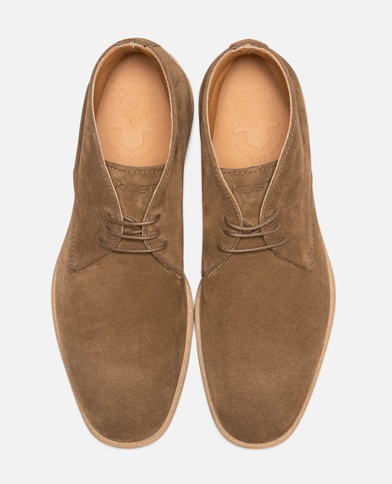 KARTER 5 Chukka boots Croûte Velours Marron Homme