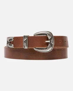 KEITH Ceinture Made in France Cuir Tannage Végétal Noisette Mixte
