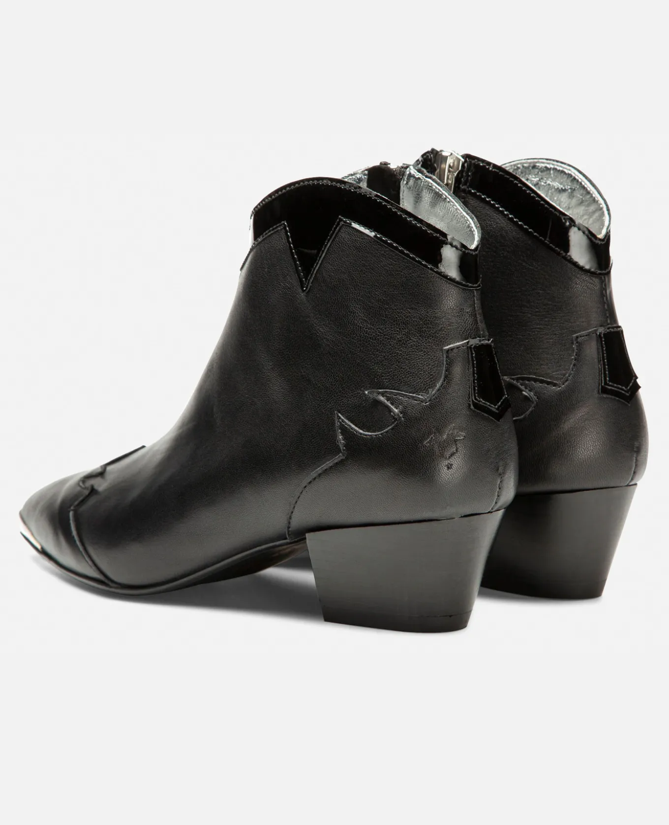 LUNA 31 Boots Cuir Noir Femme