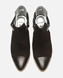 LURA 52 Boots Croûte velours Noir Femme